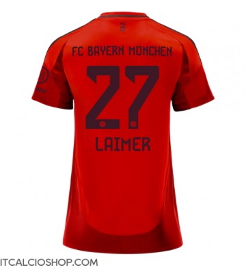 Bayern Munich Konrad Laimer #27 Prima Maglia Femmina 2024-25 Manica Corta